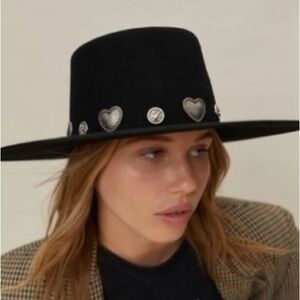 Urban Outfitters Made By Wyeth, Black Felt Brimmed Hat